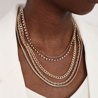 Style Simple Style Classique Lettre Alliage Incruster Strass Femmes Ensemble De Bijoux main image 6