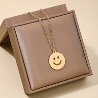 Wholesale Jewelry Simple Style Classic Style Smiley Face Zinc Alloy Hollow Out main image 2