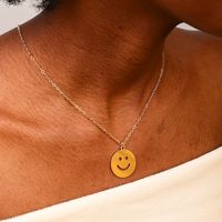 Wholesale Jewelry Simple Style Classic Style Smiley Face Zinc Alloy Hollow Out sku image 1