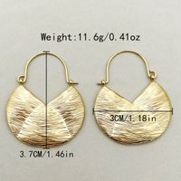 1 Pair Cute Modern Style C Shape Round Sector Patchwork Plating Three-dimensional 304 Stainless Steel Gold Plated Earrings sku image 1