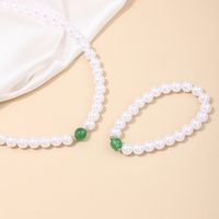 Simple Style Classic Style Round Plastic Resin Beaded Women's Jewelry Set main image 5