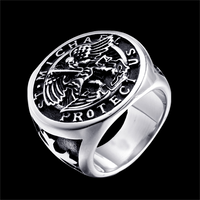 Punk Eagle 304 Stainless Steel None None Unisex Rings sku image 1