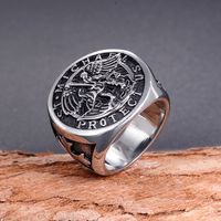 Punk Eagle 304 Stainless Steel None None Unisex Rings main image 5