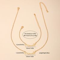 Simple Style Classic Style Letter Zinc Alloy Hollow Out Women's Jewelry Set main image 5