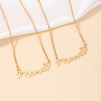 Simple Style Classic Style Letter Zinc Alloy Hollow Out Women's Jewelry Set main image 2