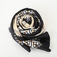 Women's Casual Classic Style Commute Printing Graffiti Polyester Silk Scarf main image 9