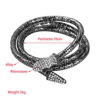 Wholesale Jewelry Hip-Hop Exaggerated Novelty Snake Alloy Rhinestones Inlay Necklace main image 2