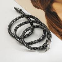 Wholesale Jewelry Hip-Hop Exaggerated Novelty Snake Alloy Rhinestones Inlay Necklace main image 6