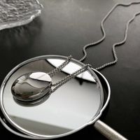 Titan Stahl IG-Stil Moderner Stil Runden Halskette Mit Anhänger sku image 1