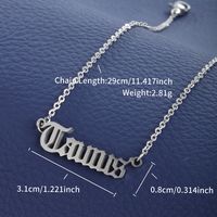 XUPING Simple Style Constellation 304 Stainless Steel Women's Anklet sku image 12