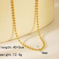 Copper 18K Gold Plated Simple Style Plating Solid Color Necklace sku image 2