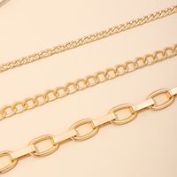 Wholesale Jewelry Simple Style Classic Style Solid Color Alloy Alloy Chain Hollow Out Choker main image 4