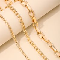 Wholesale Jewelry Simple Style Classic Style Solid Color Alloy Alloy Chain Hollow Out Choker sku image 1