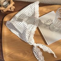 Women's Casual Romantic Pastoral Polka Dots Cloth Lace sku image 1