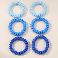 Women's Cute Sweet Solid Color Plastic Hair Tie main image 4