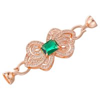 1 Piece Copper Zircon 18K Gold Plated Bow Knot Jewelry Buckle main image 6