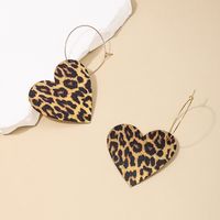 1 Piece Simple Style Classic Style Heart Shape Mushroom Printing Alloy Drop Earrings main image 5