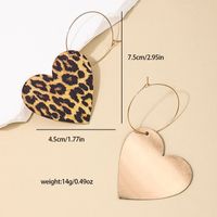 1 Piece Simple Style Classic Style Heart Shape Mushroom Printing Alloy Drop Earrings main image 7