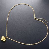 Cobre Chapados en oro de 18k Casual Elegante Estilo Simple Pentagrama Forma De Corazón Collar Colgante main image 9