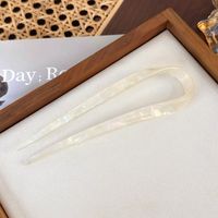 Women's Casual Vacation Classic Style Marble Acetic Acid Sheets Hairpin sku image 1
