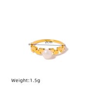 Titan Stahl Elegant Einfacher Stil Inlay Herzform Perle Ringe main image 2