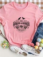 Women's T-shirt Short Sleeve T-Shirts Round Casual Letter main image 6