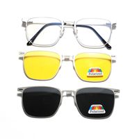 Original Design Solid Color Tac Square Full Frame Women's Sunglasses sku image 3