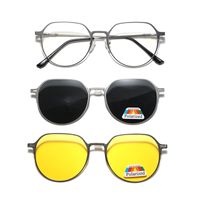 Original Design Solid Color Tac Round Frame Full Frame Women's Sunglasses sku image 2