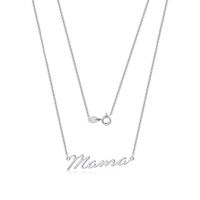 Sterling Silver Elegant Lady Classic Style Plating Letter Pendant Necklace main image 6