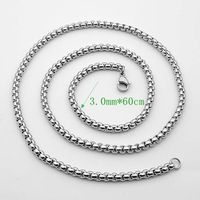 1 Piece 304 Stainless Steel Geometric Solid Color Pendant Chain sku image 1
