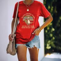 Women's T-shirt Short Sleeve T-Shirts Simple Style Letter main image 4