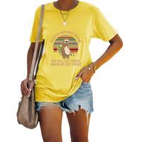 Women's T-shirt Short Sleeve T-Shirts Simple Style Letter main image 5