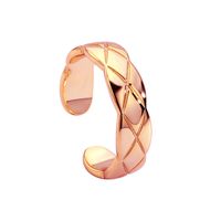 Wholesale Simple Style Classic Style Solid Color Copper Plating Inlay 18K Gold Plated Zircon Rings sku image 5