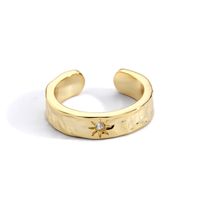 Wholesale Simple Style Classic Style Solid Color Copper Plating Inlay 18K Gold Plated Zircon Rings sku image 6