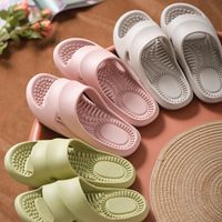 Unisex Casual Solid Color Round Toe Home Slippers main image 1