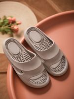 Unisex Casual Solid Color Round Toe Home Slippers sku image 10