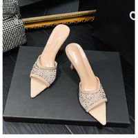 Women's Casual Elegant Solid Color Point Toe High Heel Sandals sku image 23