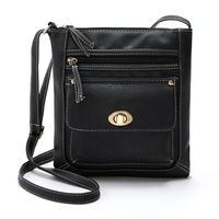 Women's Small Pu Leather Solid Color Vintage Style Zipper Messenger Bag main image 3