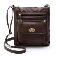 Women's Small Pu Leather Solid Color Vintage Style Zipper Messenger Bag main image 2