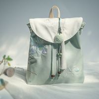 Water Repellent 17 Inch Flower Daily Women's Backpack sku image 5
