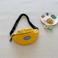 Kid'S Canvas Solid Color Basic Square Zipper Fanny Pack sku image 4