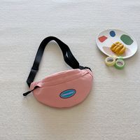 Kid'S Canvas Solid Color Basic Square Zipper Fanny Pack sku image 6