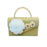 Gold Polyester Flower Beading Evening Bags main image 9