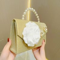 Gold Polyester Flower Beading Evening Bags main image 7