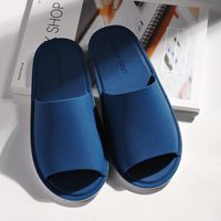 Unisex Casual Solid Color Round Toe Home Slippers sku image 8