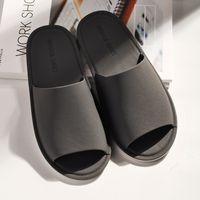 Unisex Casual Solid Color Round Toe Home Slippers sku image 10