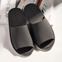 Unisex Casual Solid Color Round Toe Home Slippers sku image 11