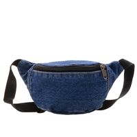 Kid'S Medium Canvas Solid Color Basic Square Zipper Fanny Pack main image 3