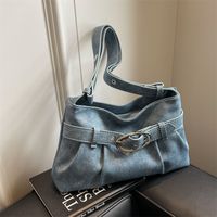 Women's Medium Pu Leather Solid Color Streetwear Square Zipper Underarm Bag main image 5