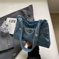 Women's Medium Pu Leather Solid Color Streetwear Square Zipper Underarm Bag sku image 4